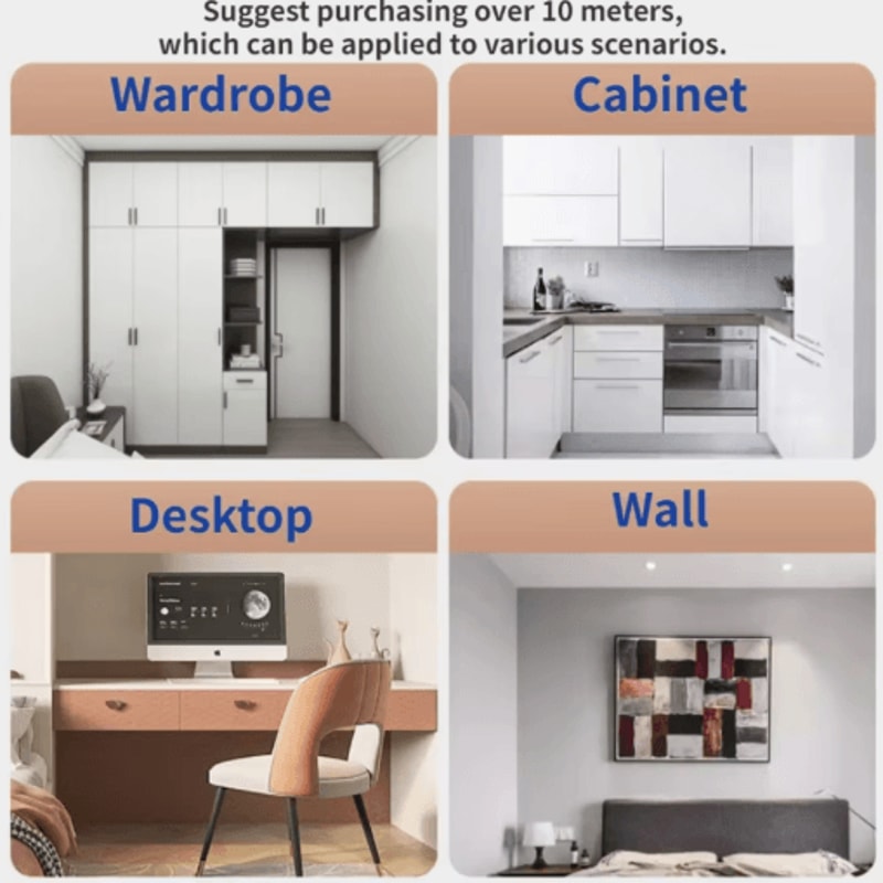 OilProof SelfAdhesive Kitchen Wallpaper Waterproof Cabinet Wall Renovation Film 10M 9