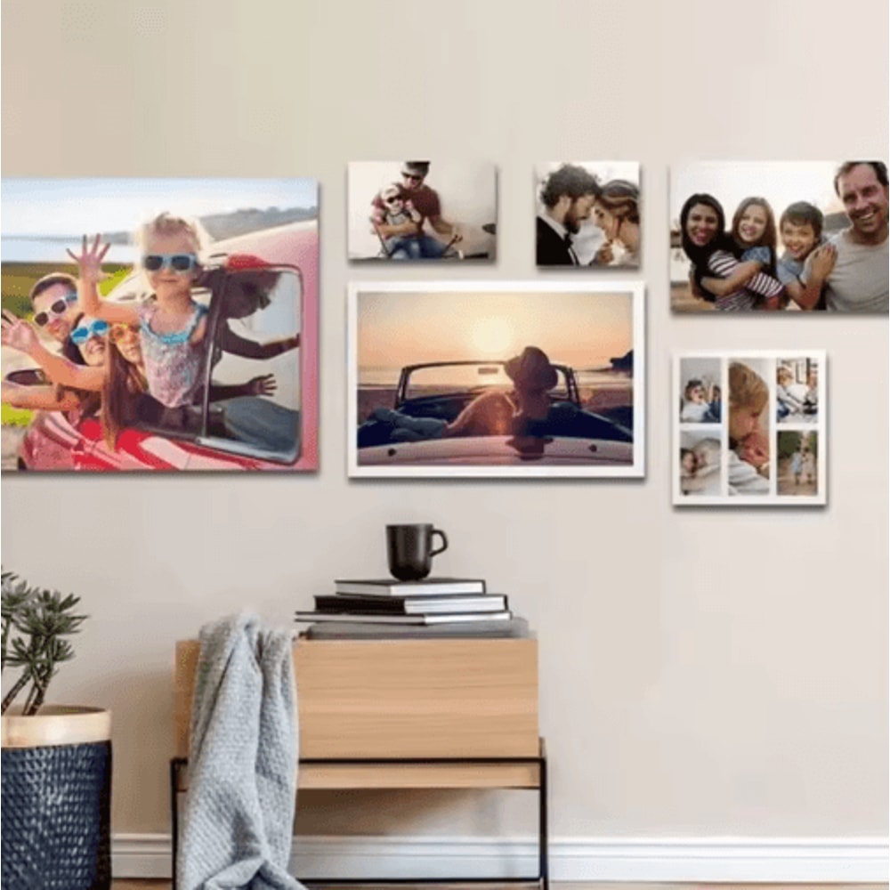 Custom Photo Canvas Print Personalized Wall Art For Family Pets Special Moments 4
