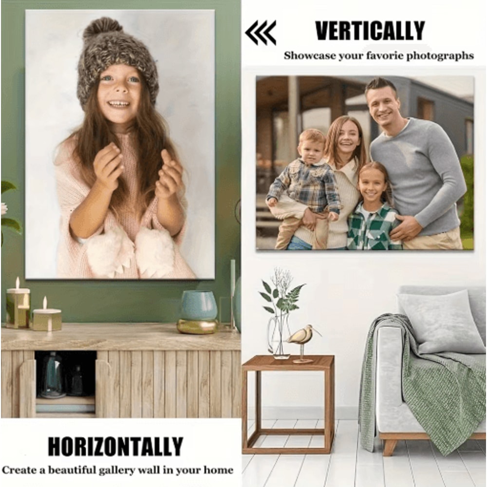 Custom Photo Canvas Print Personalized Wall Art For Family Pets Special Moments 6