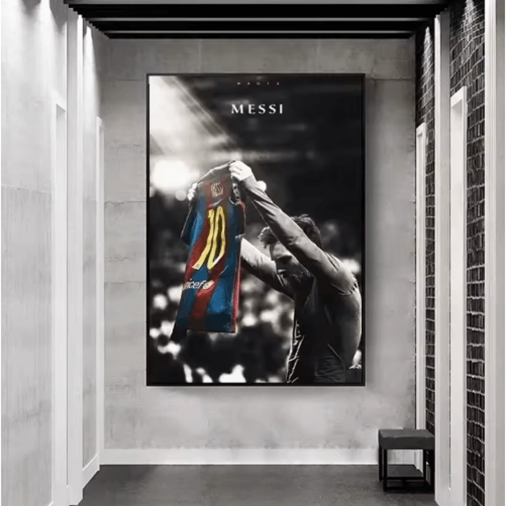 Lionel Messi Canvas Poster HD Football Legend Wall Art For Home Fans 1