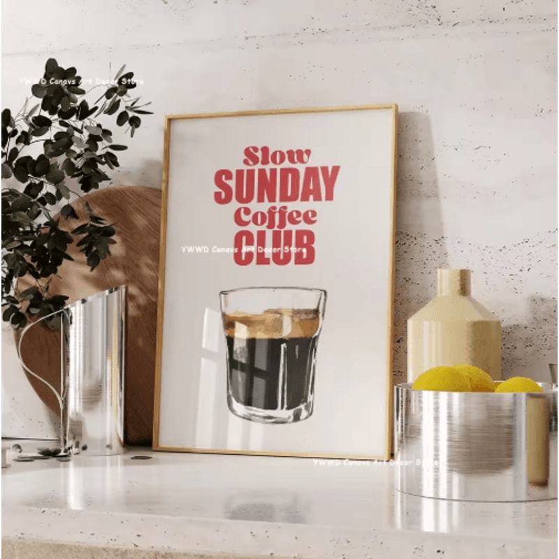 Bon Appetit Coffee Canvas Wall Art Moka Pot Espresso Poster For Kitchen Decor 21