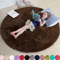 Fluffy Round Rug Soft Shaggy Bedroom Nursery Play Mat 9