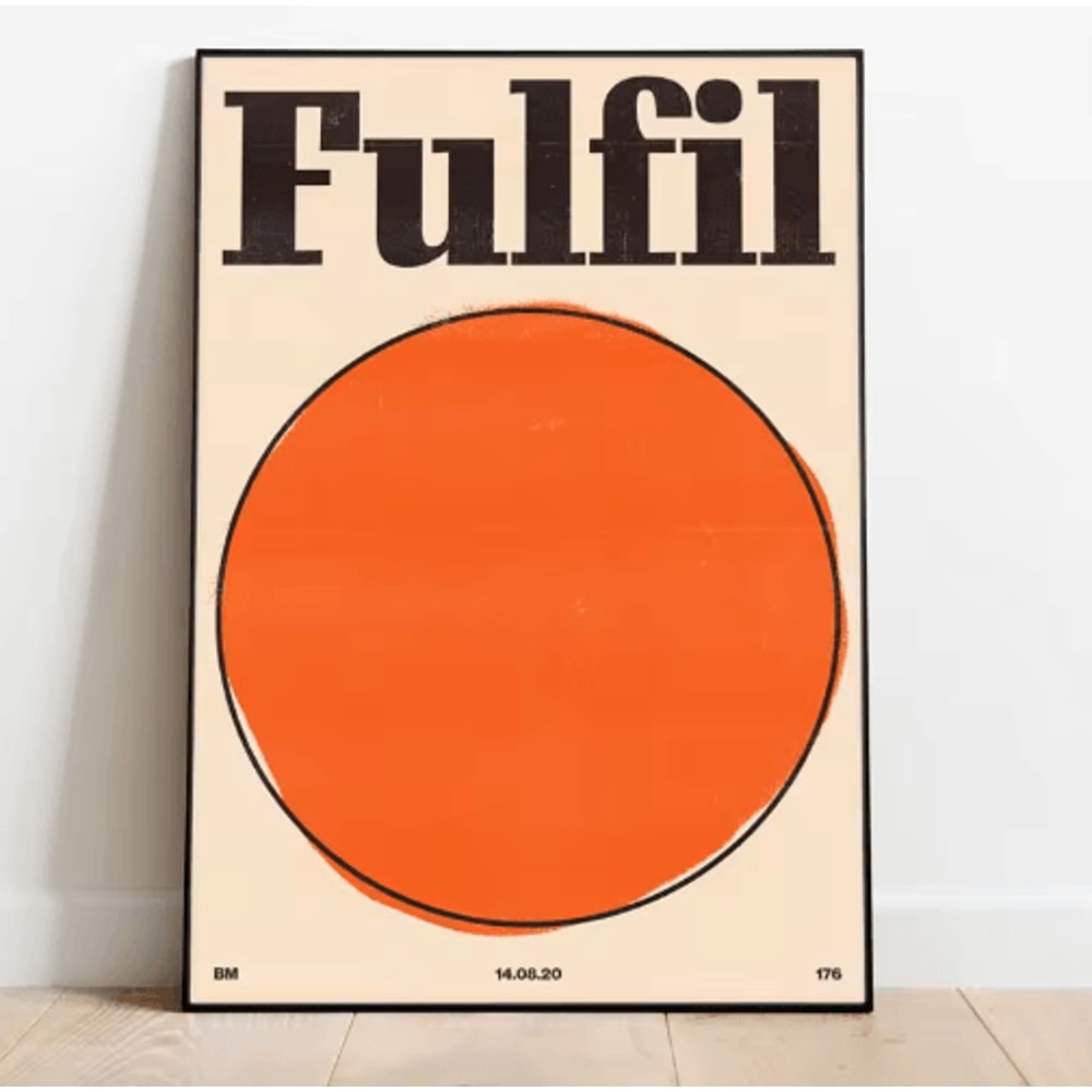 Modern Inspirational Quote Canvas Wall Art Retro Typography Home Decor 15