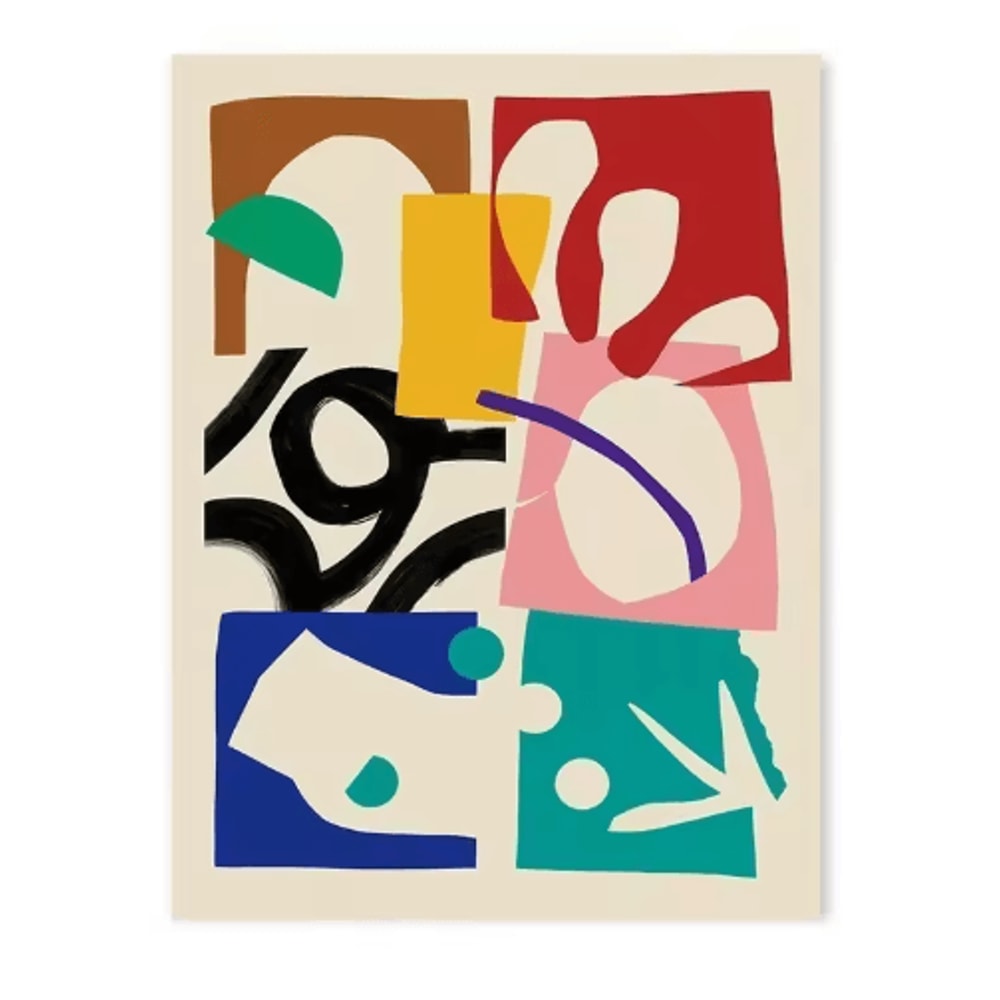 Japanese Blue Wave Canvas Wall Art Vintage Abstract Ocean Print 7