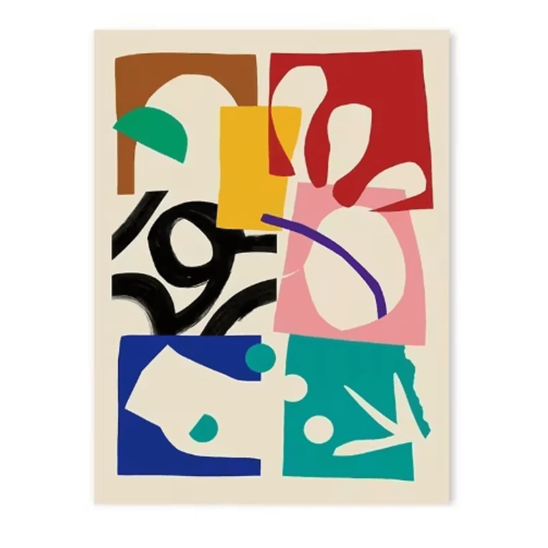 Japanese Blue Wave Canvas Wall Art Vintage Abstract Ocean Print 7