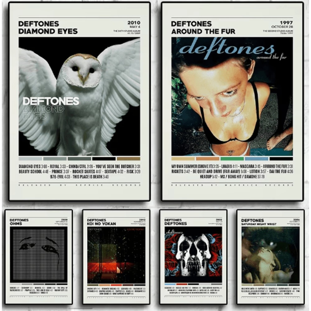 Deftones Album Cover Canvas Poster Alternative Rock Wall Art Decor 0