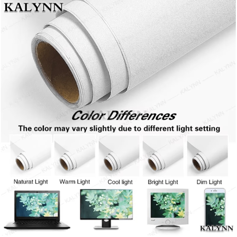 Waterproof White SelfAdhesive Wallpaper Peel Stick Vinyl Contact Paper 7