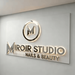 custom 3d backlit led shop sign – luminous business signage for salons & stores