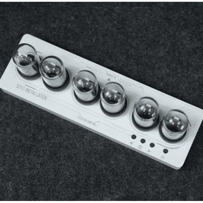 WiFi RGB Nixie Tube Clock Smart IPS Display Alarm Clock For Gaming Rooms 2