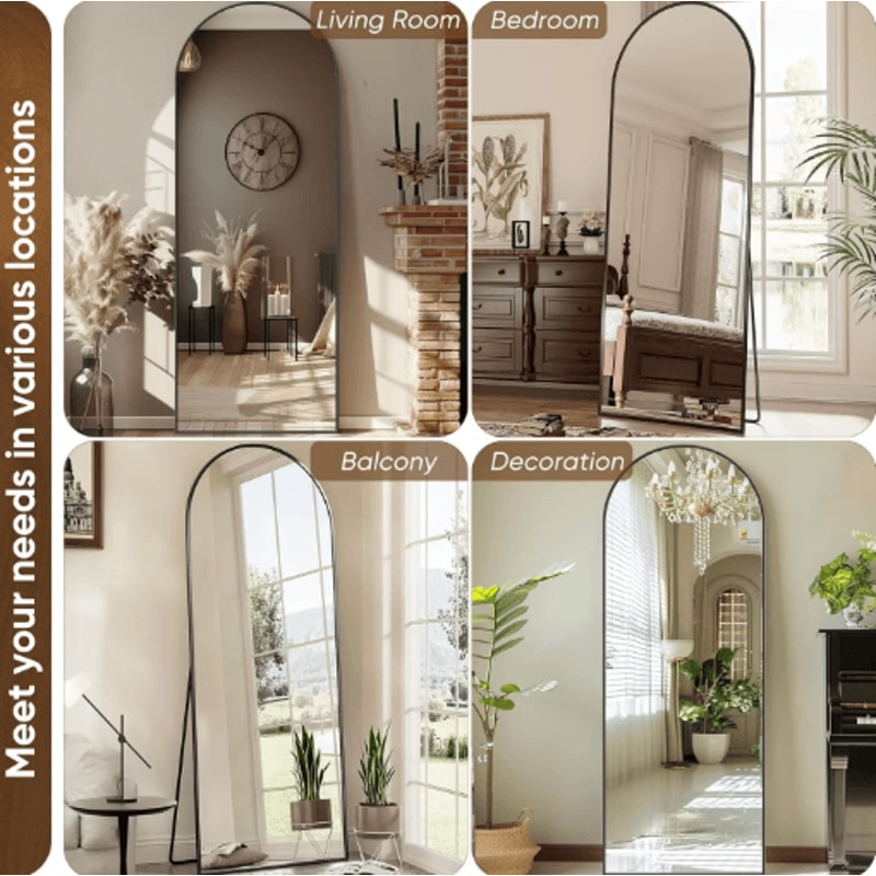 58by18 Oversized Full Length Floor Mirror Rectangular Standing Dressing Mirror 2