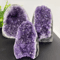 Natural Amethyst Crystal Cluster Raw Quartz Geode Healing Stone Decor 1