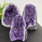 Natural Amethyst Crystal Cluster Raw Quartz Geode Healing Stone Decor 1