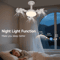 Modern LED Ceiling Fan With Light Remote Control 3Speed Adjustable Fan Light 3