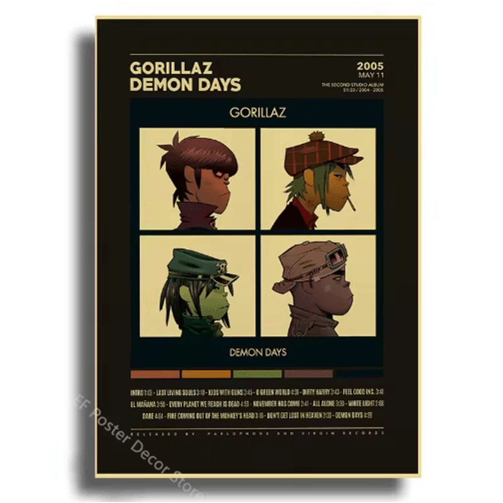 Aesthetic Indie Music Poster Set Retro Album Wall Art Prints For Room Decor 12