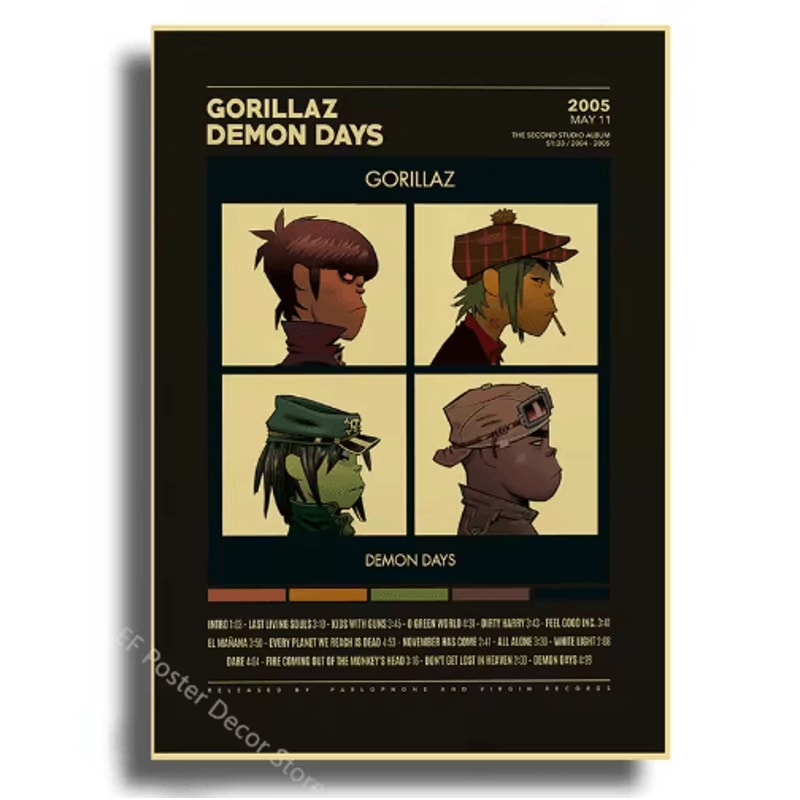 Aesthetic Indie Music Poster Set Retro Album Wall Art Prints For Room Decor 12