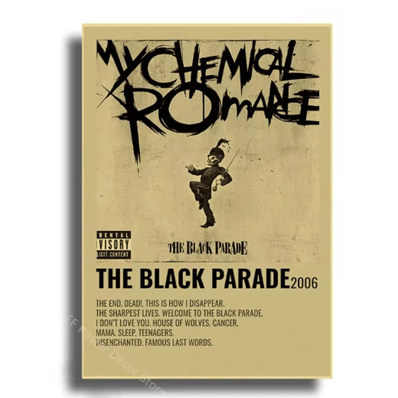 Aesthetic Indie Music Poster Set Retro Album Wall Art Prints For Room Decor 25