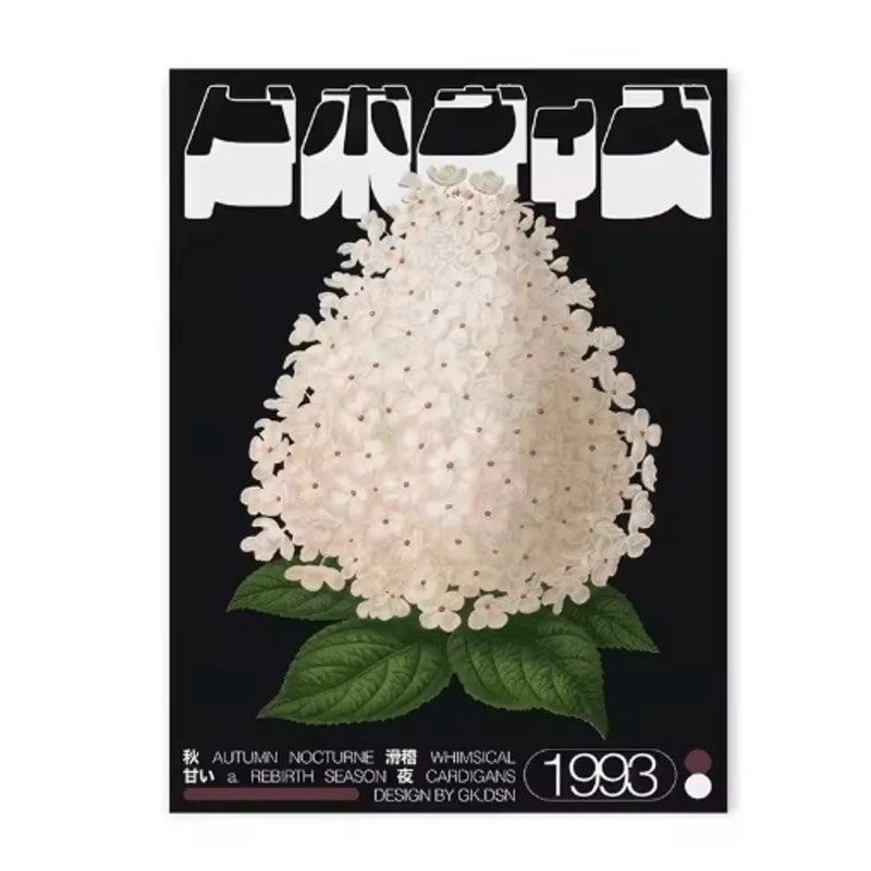 Modern Blue Wave Abstract Poster Minimalist Ocean Wall Art Print 5