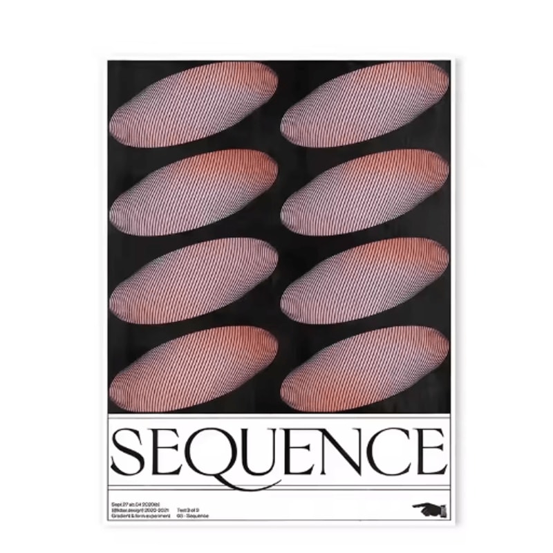 Modern Blue Wave Abstract Poster Minimalist Ocean Wall Art Print 7