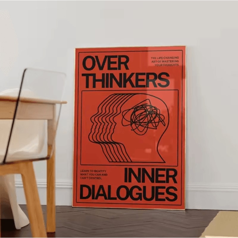 Modern Blue Wave Abstract Poster Minimalist Ocean Wall Art Print 9