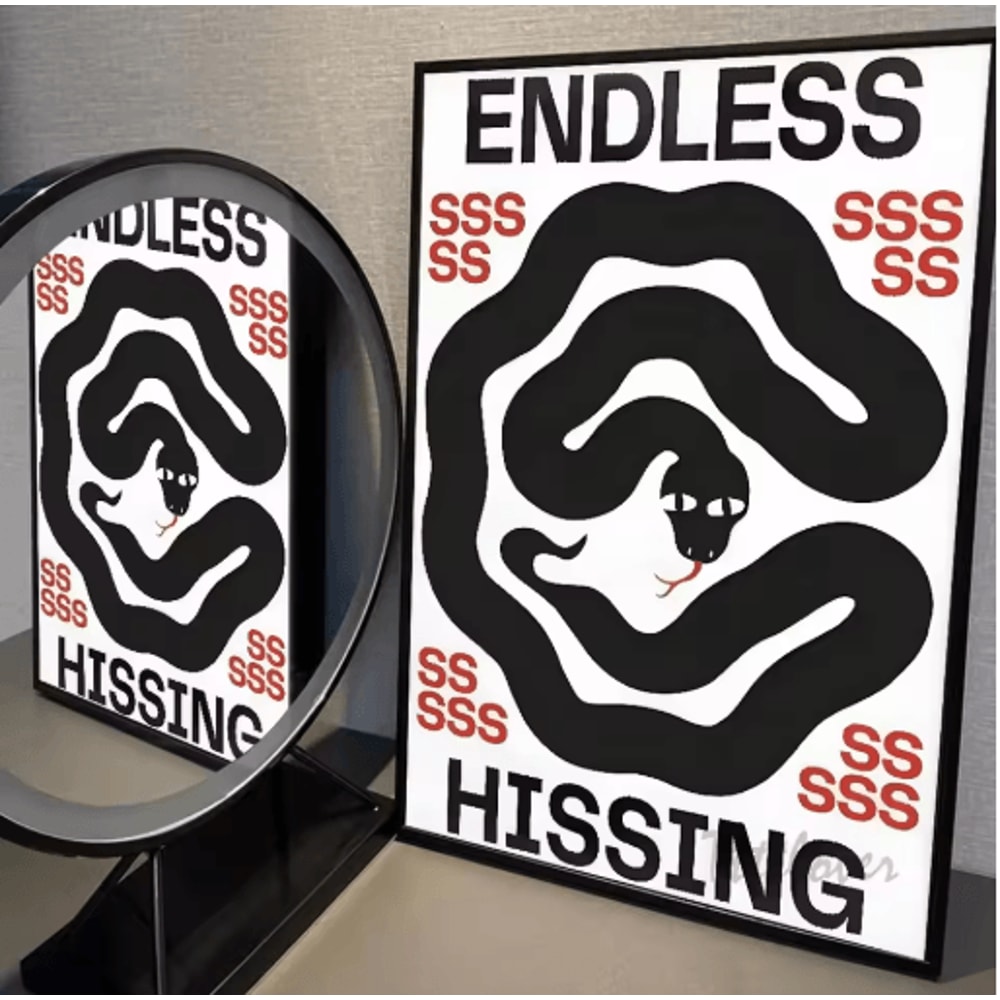 Modern Blue Wave Abstract Poster Minimalist Ocean Wall Art Print 22