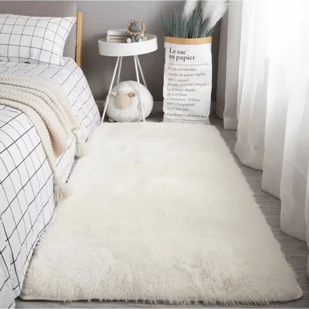 Fluffy Tie Dye Shag Rug Soft Plush NonSlip Bedroom Living Room Carpet 2