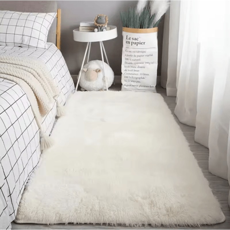 Fluffy Tie Dye Shag Rug Soft Plush NonSlip Bedroom Living Room Carpet 2