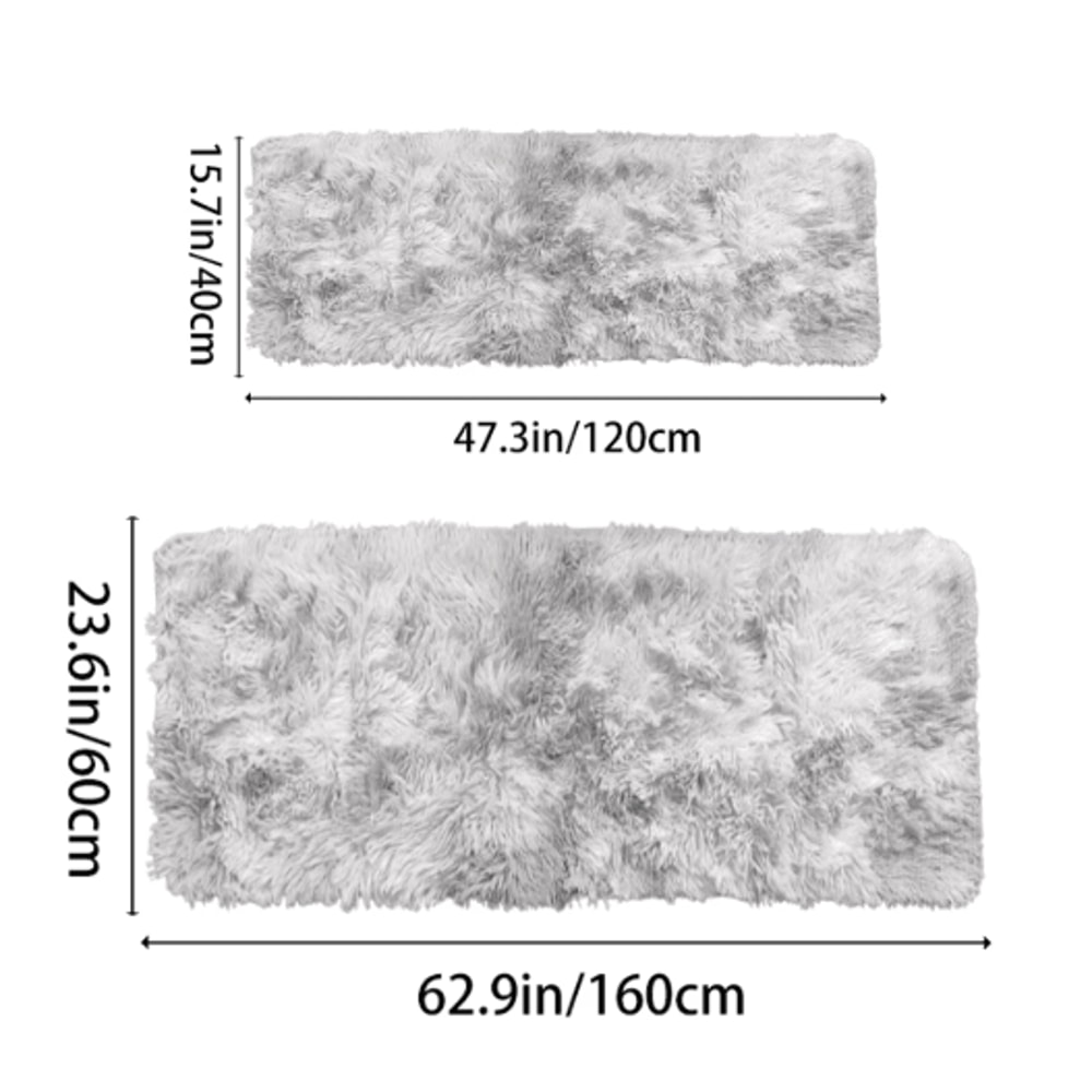 Fluffy Tie Dye Shag Rug Soft Plush NonSlip Bedroom Living Room Carpet 8