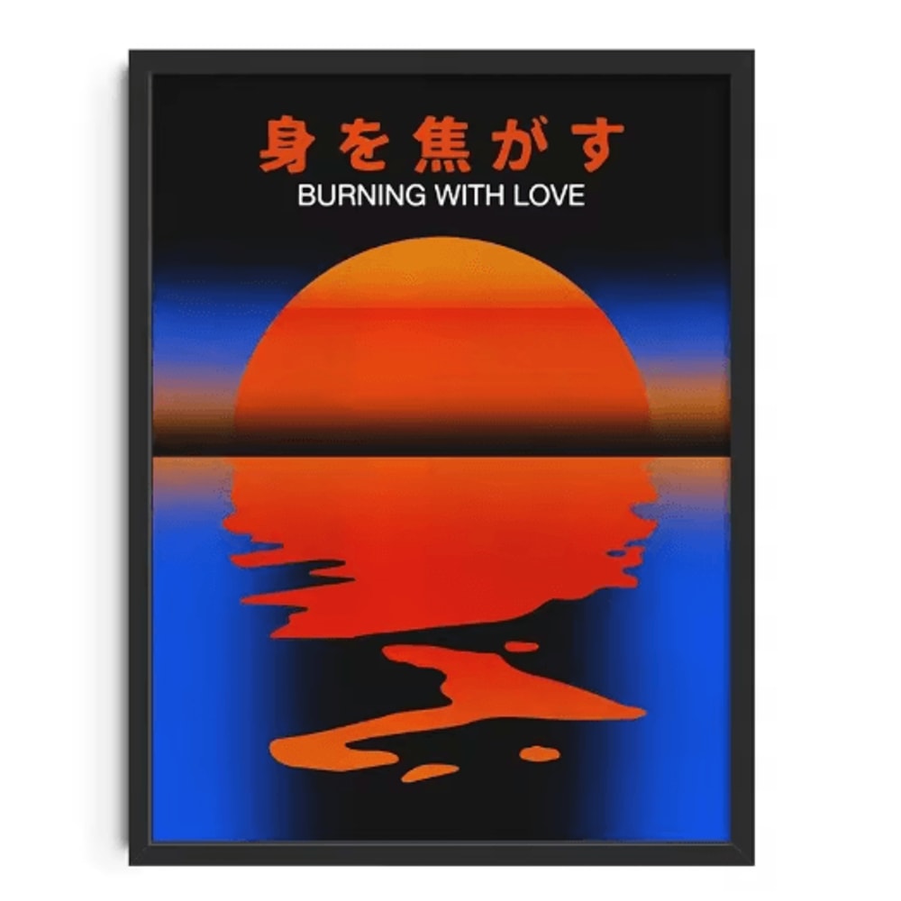 Retro Abstract Canvas Wall Art Nourishing Soul Modern Home Decor Print 2