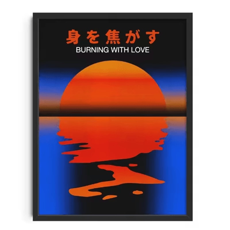 Retro Abstract Canvas Wall Art Nourishing Soul Modern Home Decor Print 2