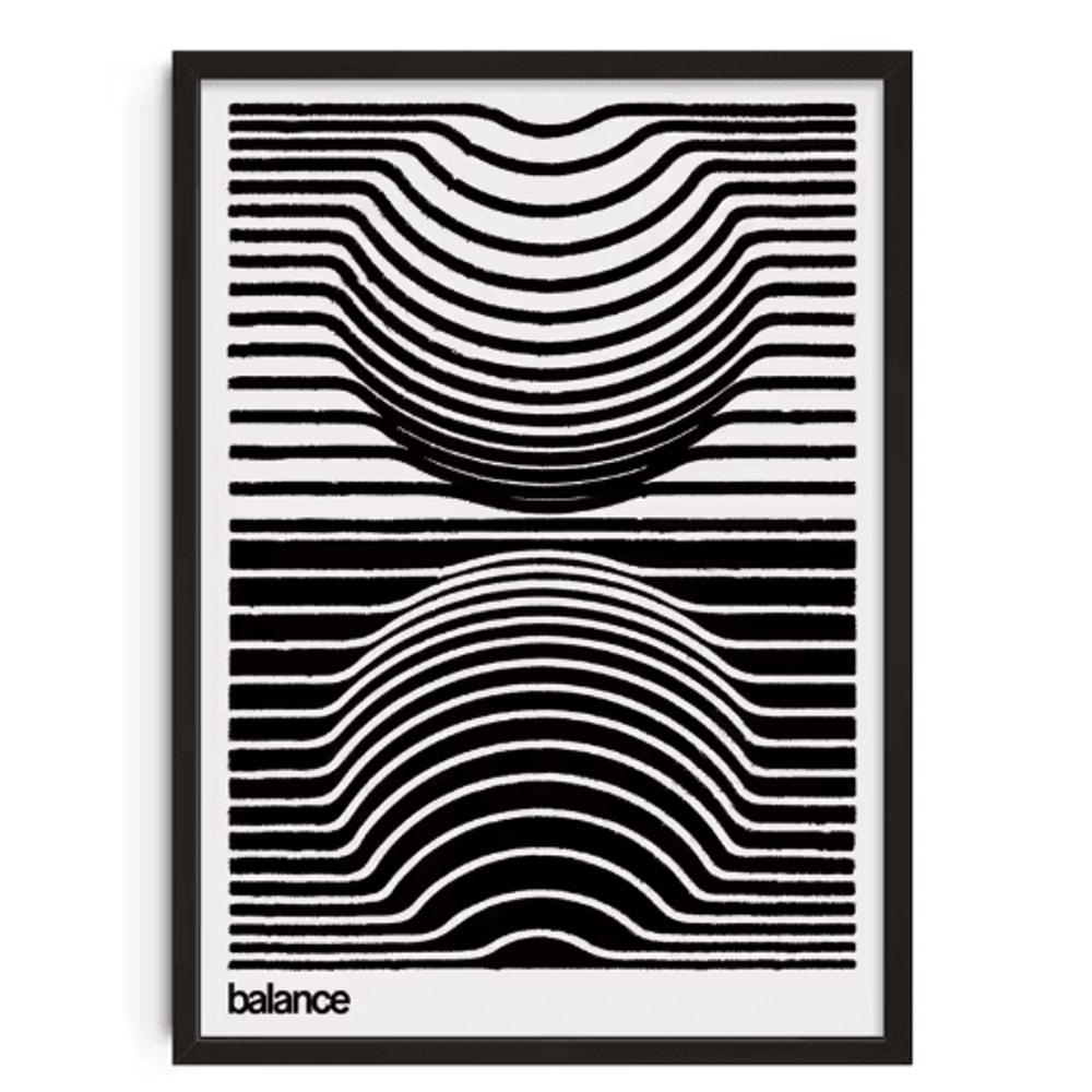 Retro Abstract Canvas Wall Art Nourishing Soul Modern Home Decor Print 3