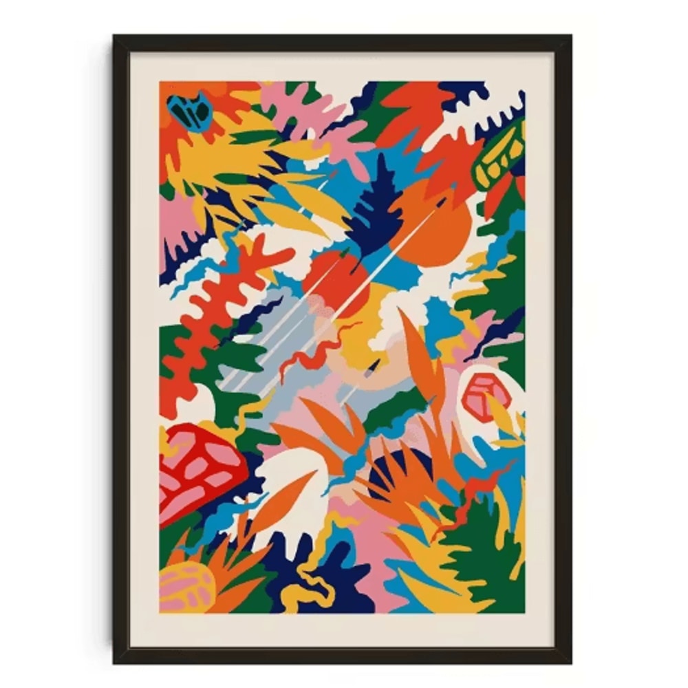 Retro Abstract Canvas Wall Art Nourishing Soul Modern Home Decor Print 8