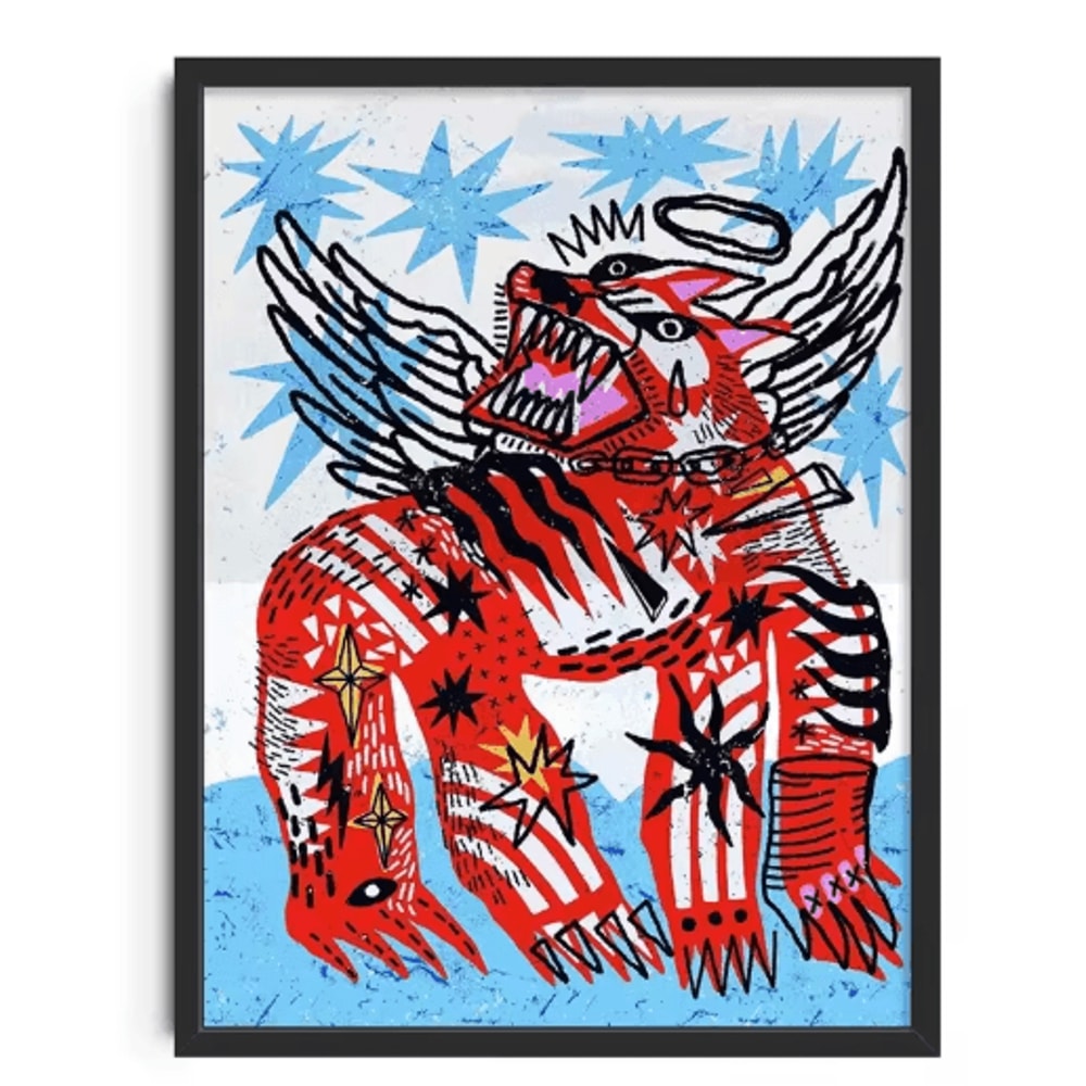 Retro Abstract Canvas Wall Art Nourishing Soul Modern Home Decor Print 14