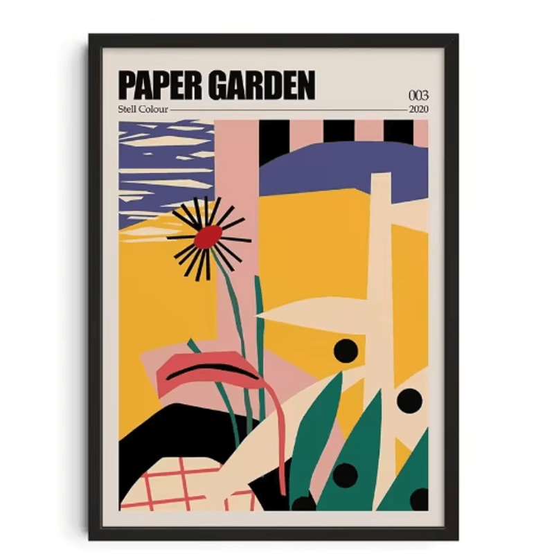 Retro Abstract Canvas Wall Art Nourishing Soul Modern Home Decor Print 20