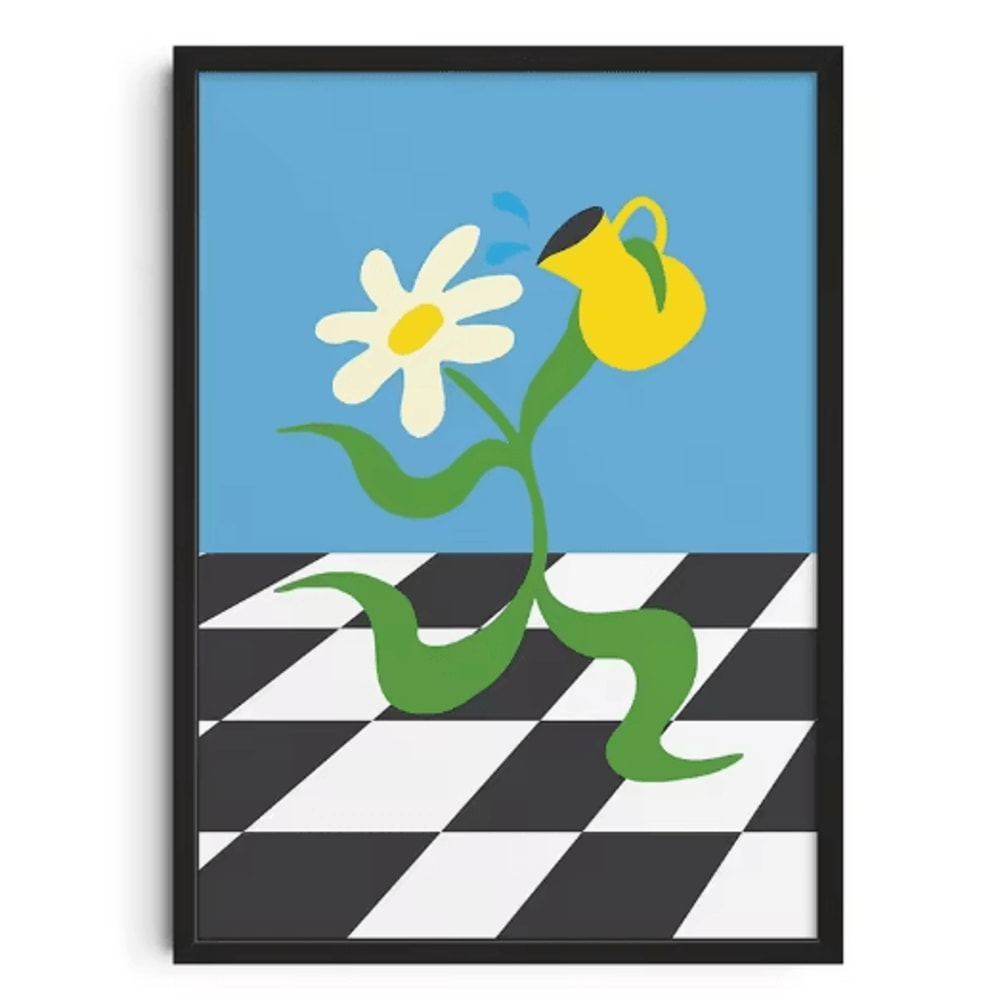 Retro Abstract Canvas Wall Art Nourishing Soul Modern Home Decor Print 21