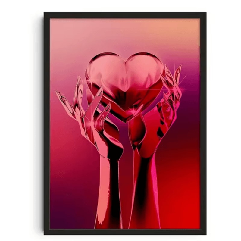 Retro Abstract Canvas Wall Art Nourishing Soul Modern Home Decor Print 27