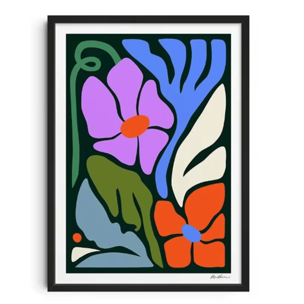 Retro Abstract Canvas Wall Art Nourishing Soul Modern Home Decor Print 28