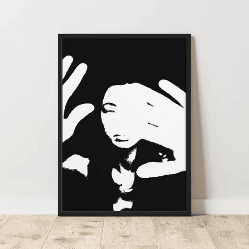 Retro Abstract Canvas Poster Frameless Modern Wall Art Decor Print 15