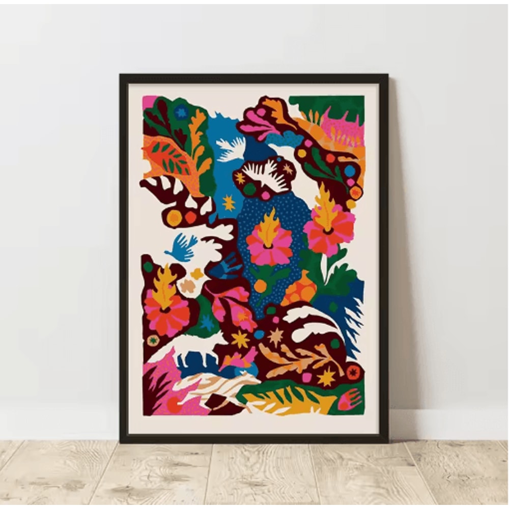 Retro Abstract Canvas Poster Frameless Modern Wall Art Decor Print 16