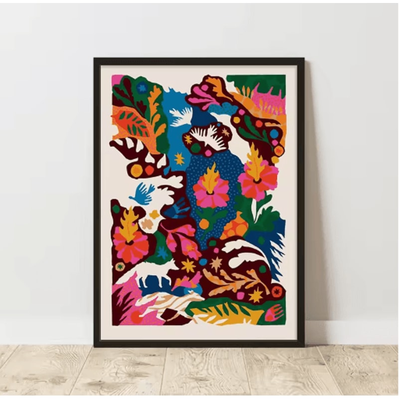 Retro Abstract Canvas Poster Frameless Modern Wall Art Decor Print 16