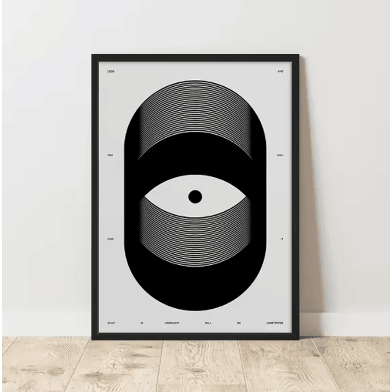 Retro Abstract Canvas Poster Frameless Modern Wall Art Decor Print 18