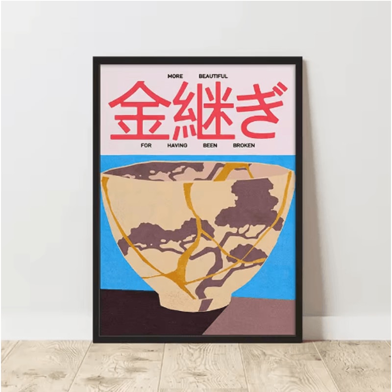 Retro Abstract Canvas Poster Frameless Modern Wall Art Decor Print 3