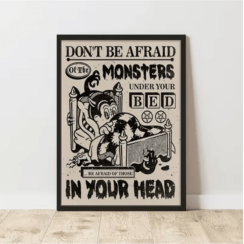 Retro Abstract Canvas Poster Frameless Modern Wall Art Decor Print 28