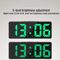 Voice Control LED Digital Alarm Clock Smart Bedside Clock With Temperature Snooze 10