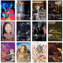 retro album cover canvas poster – music wall art decor for home & gifts