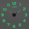 Modern 3D DIY Wall Clock Large Acrylic Mirror Decorative Quartz Clock 14