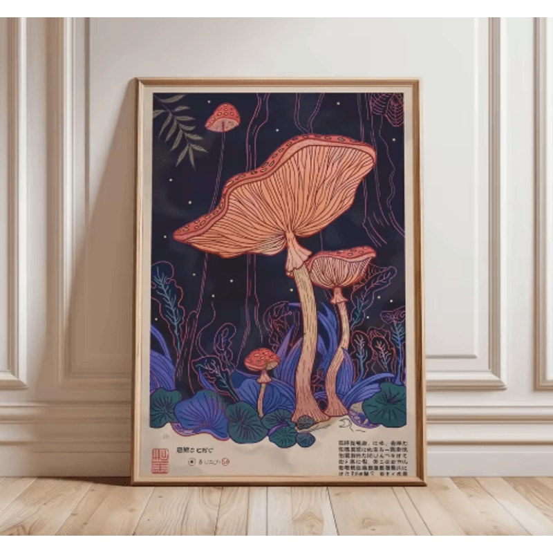 Japanese Tiger Swimming Canvas Wall Art Asian Animal Canvas Print For Modern Living Room Decor 10