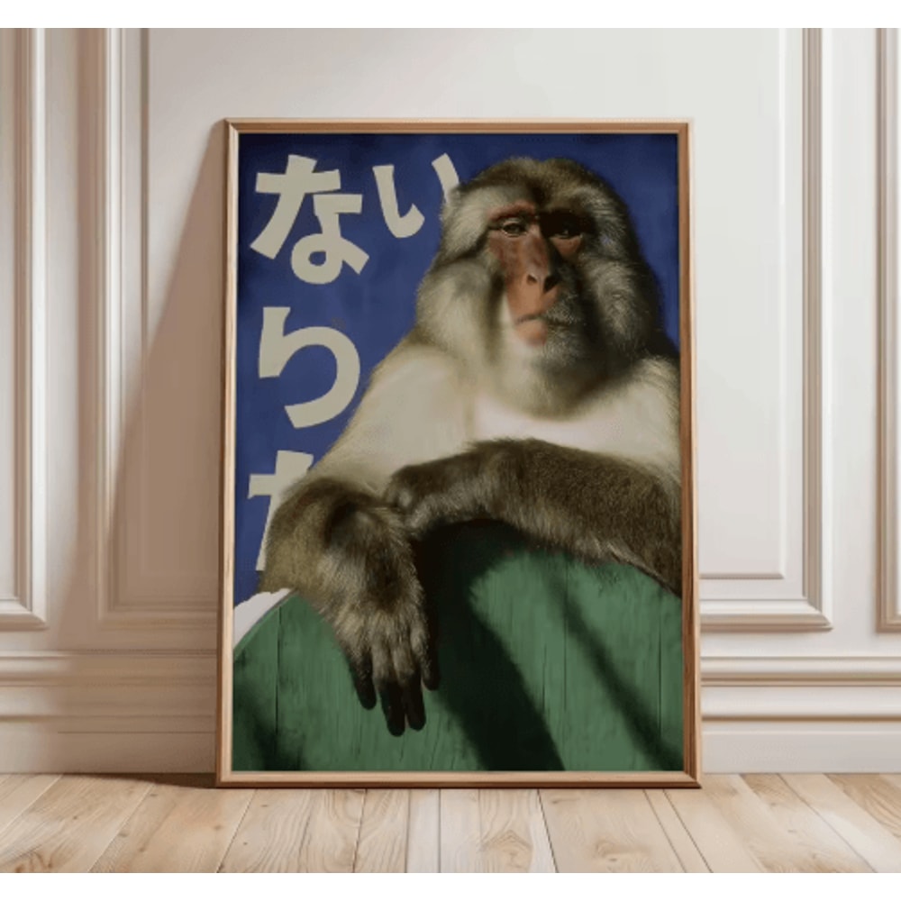 Japanese Tiger Swimming Canvas Wall Art Asian Animal Canvas Print For Modern Living Room Decor 20