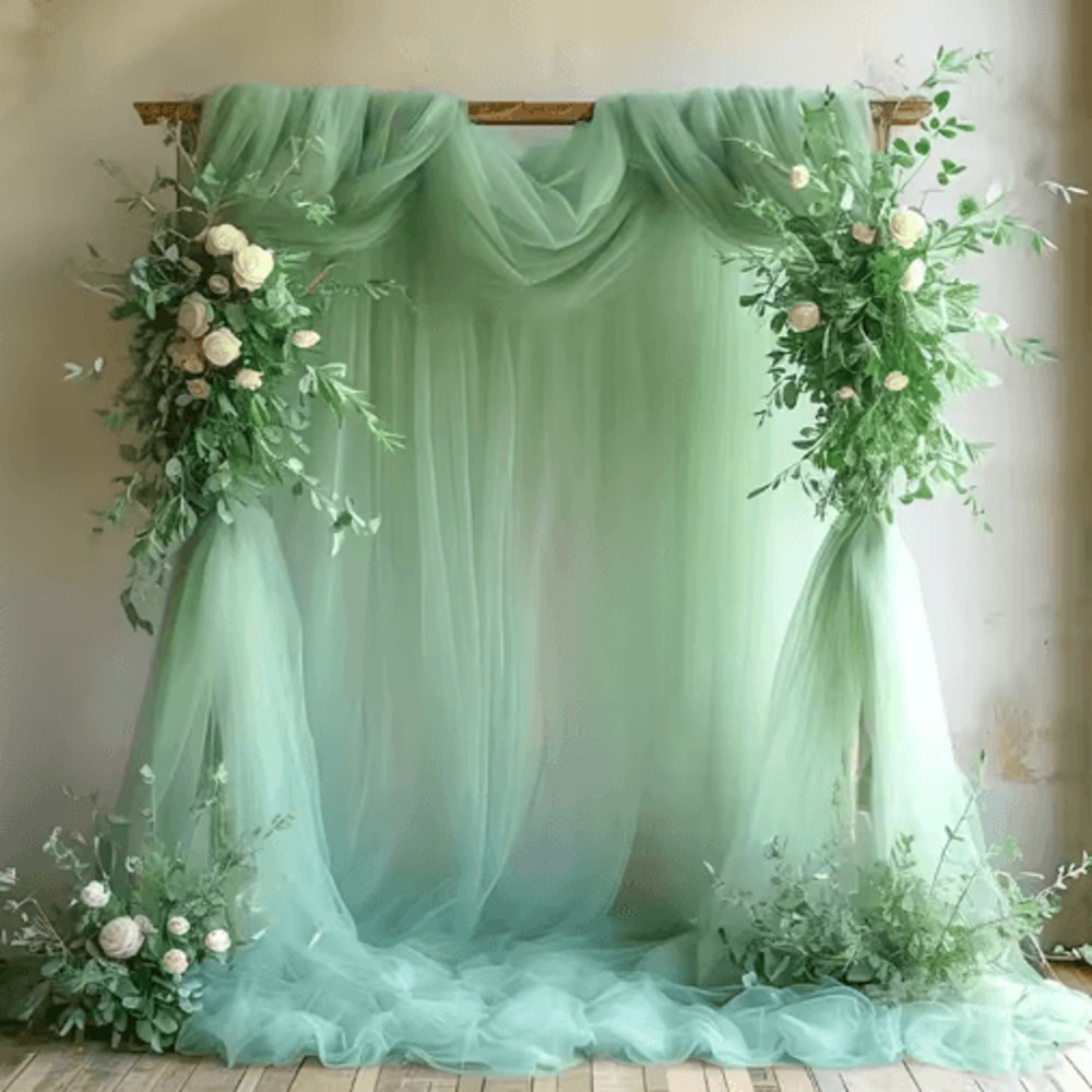 Sheer Gauze Table Runner For Weddings Events Boho Table Decor And Arch Draping Fabric 1