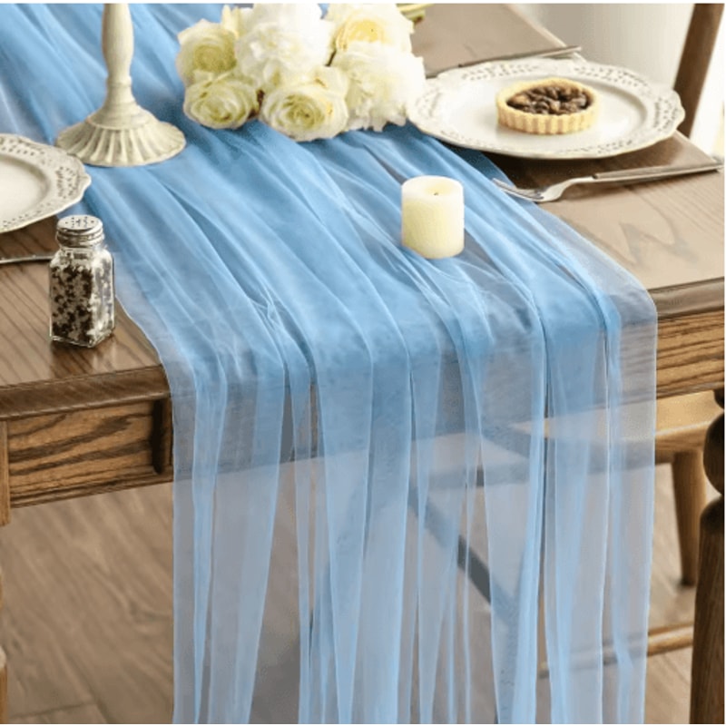 Sheer Gauze Table Runner For Weddings Events Boho Table Decor And Arch Draping Fabric 8