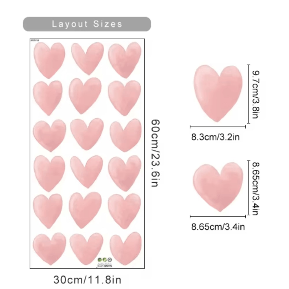 Pink Cartoon Bear Balloon Wall Stickers Cute Kids Room Nursery Wall Decals 2